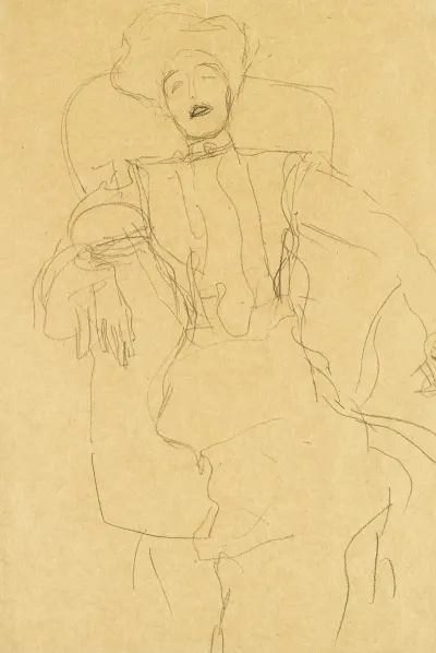 Sitzende Dame Von Vorne Seated Lady Face On