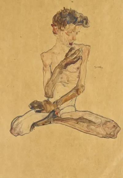 Sitzender Junge Seated Boy