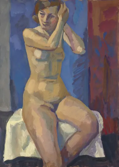 Sitzender Weiblicher Akt 7