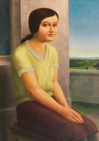 Sitzendes Madchen 3