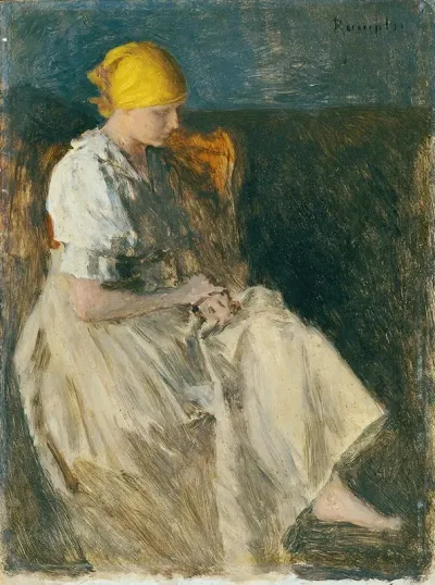 Sitzendes Madchen