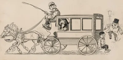 Six Comic Strip Frames Of Coach Driver And Mischievous Boy Pl 1