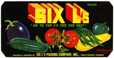 Six Ls Brand Produce Label