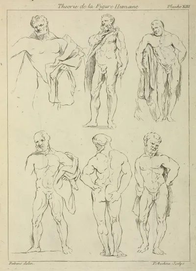 Six Male Figures