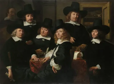 Six Regents And The Beadle Of The Nieuw Zijds Institute For The Outdoor Relief Of The Poor Amsterdam 1657