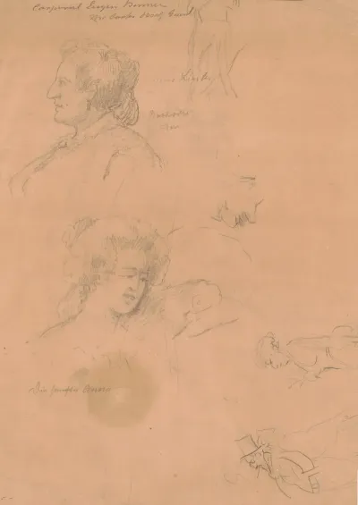 Six Sketches Of Figures
