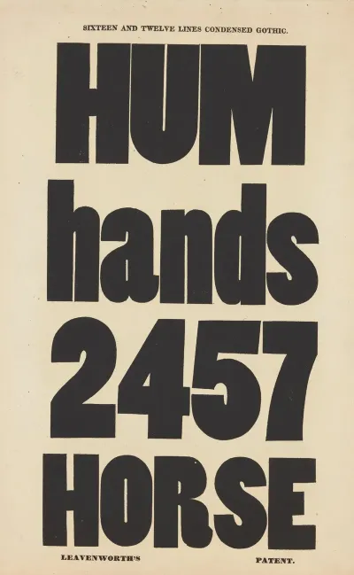 Sixteen And Twelve Lines Condensed Gothic