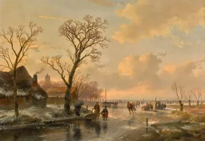 Skaters On A Frozen River 2