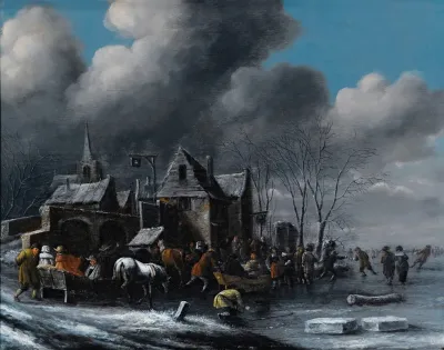 Skaters On A Frozen River 3