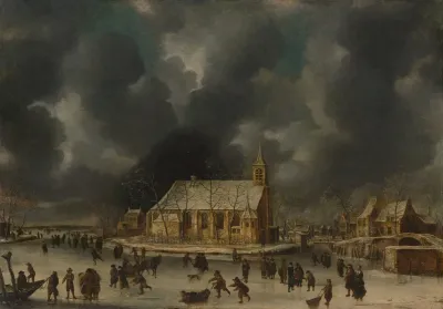 Skating At Sloten Near Amsterdam