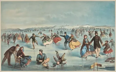 Skating On Central Park New York
