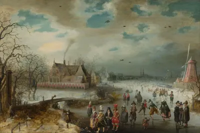 Skating On The Frozen Amstel River