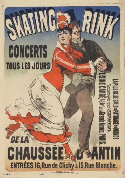 Skating Rink De La Chaussee Dantin Entrees 16 Rue De Clichy Et 15 Rue Blanche