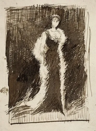 Sketch After Arrangement In Black Lady Meux