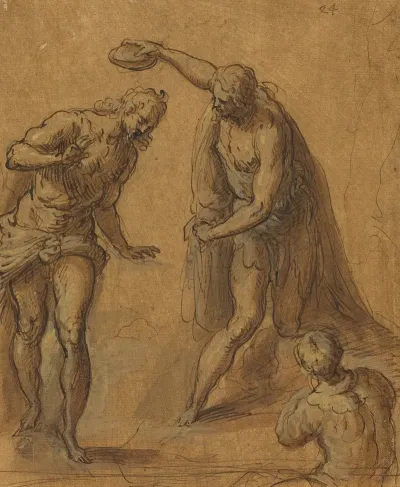 Sketch For A Baptism Of Christ Ii