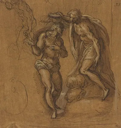Sketch For A Baptism Of Christ
