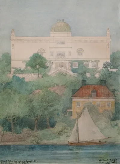 Sketch For A Building For Thiels Gallery