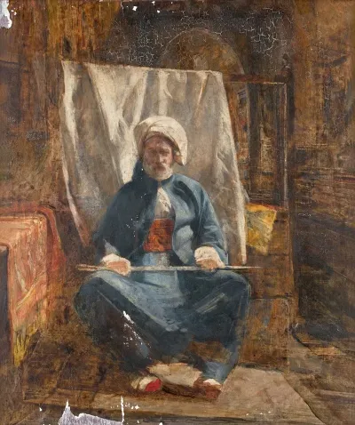 Sketch For In The Bezestein El Khan Khalil Cairo