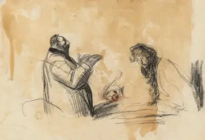 Sketch For In The Hospital Verso