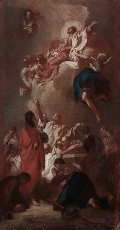 Sketch For The Assumption Of The Virgin For St James Zbraslav Near Prague