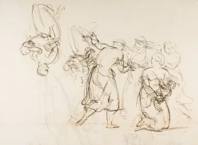 Sketch For The Judgment Of Solomon