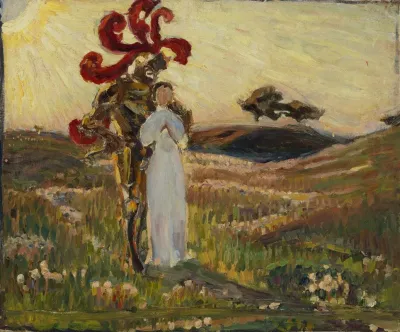 Sketch For The Knight And The Maid