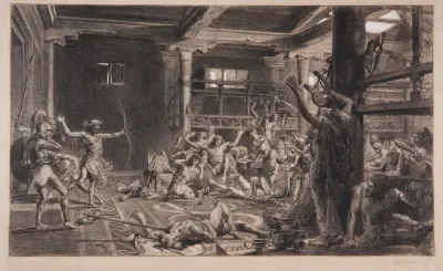 Sketch For The Painting The Return Of Odysseus
