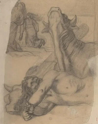 Sketch For War Painting In The Museum Of Picardy At Amiens