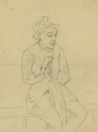 Sketch Of A Civilian Figure