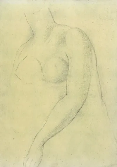 Sketch Of A Female Nude Resembling The Medici Venus 2