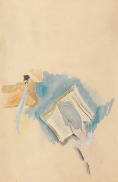 Sketch Of A Hand Holding A Book