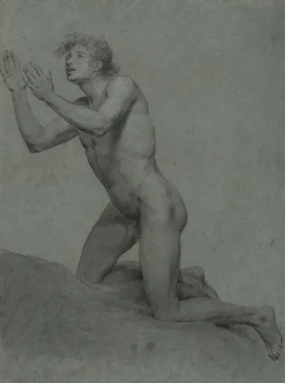 Sketch Of A Male Nude Life Study 2