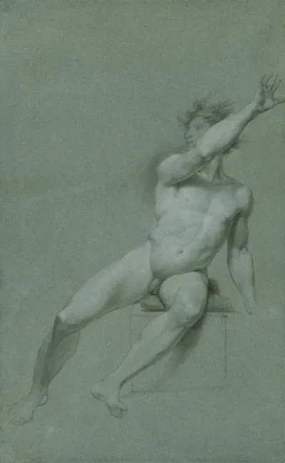 Sketch Of A Male Nude Life Study
