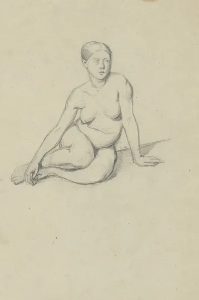 Sketch Of A Nude Female