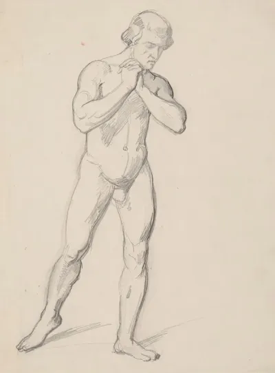 Sketch Of A Nude Male