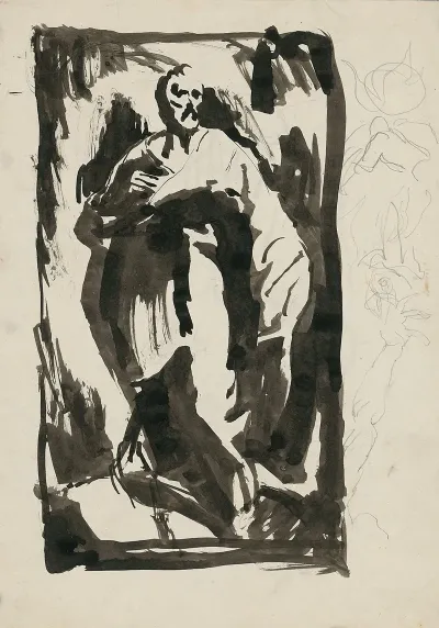 Sketch Of A Standing Man
