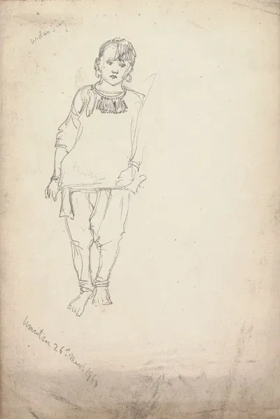 Sketch Of A Woman Amritsar 26 March 1860