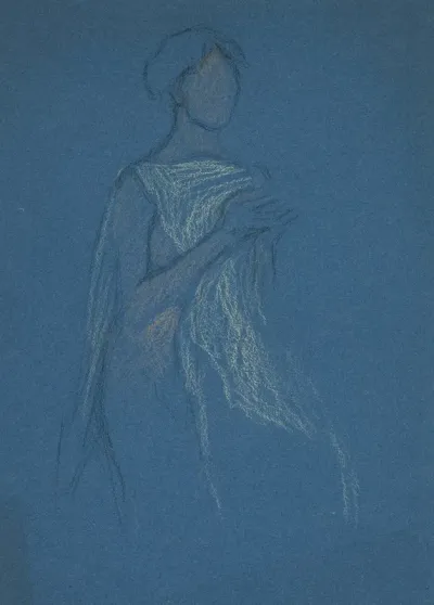 Sketch Of A Woman Costume Study For A Play Iii