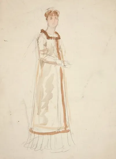 Sketch Of A Woman Study For A Play
