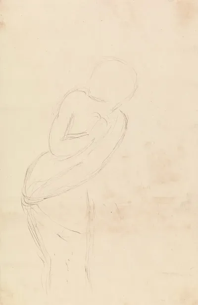 Sketch Of A Woman Study For Isabella And The Pot Of Basil