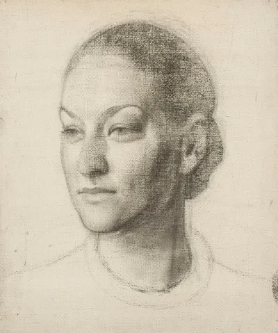 Sketch Of A Womans Head For The Portrait Of Hanna Rembertowicz Szymborska