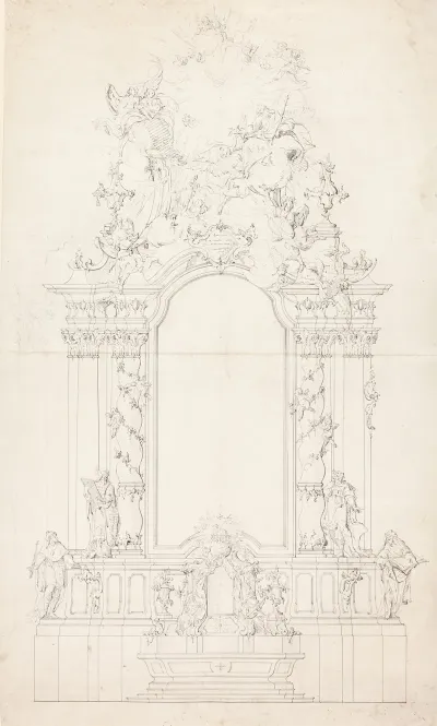 Sketch Of An Altar