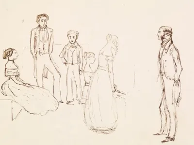 Sketch Of An Evening Party 2