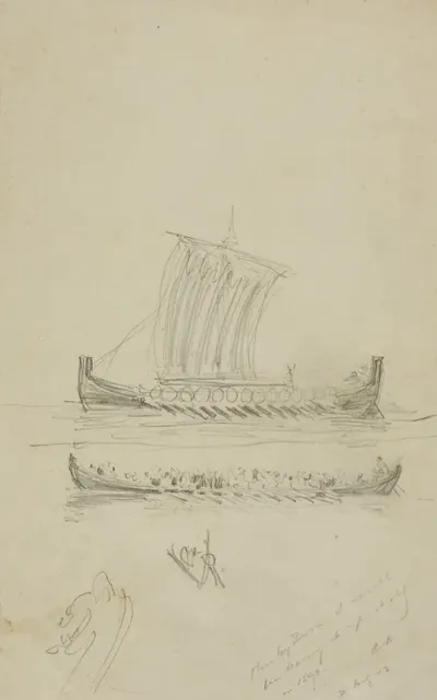 Sketch Of Captain Andersons Sailing Vessel