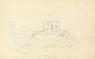 Sketch Of Castle Ruins