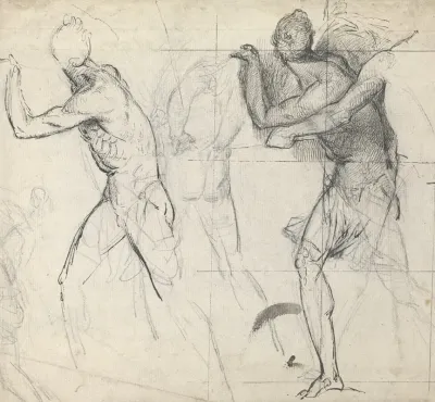 Sketch Of Classical Figures In Action