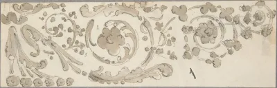 Sketch Of Foliate Decoration
