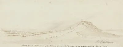 Sketch Of The Appearance Of The Russian Army 152000 Men At The Grand Review September 10 1815