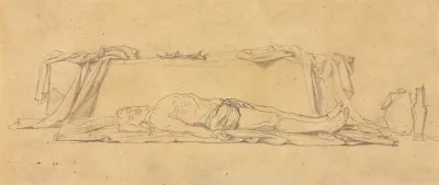 Sketch Of The Dead Christ Lying By The Sepulchre