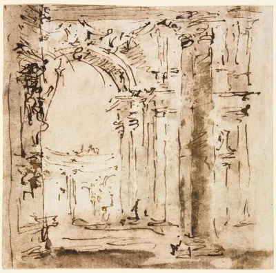 Sketch Of The Labyrinth Of The Villa Pisani